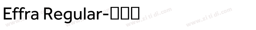 Effra Regular字体转换